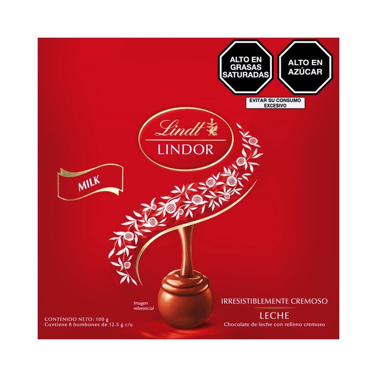 Bombones Lindor Milk Lindt Caja 8 Und