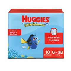 HUGGIES - Pañales Huggies Little Swimmers Talla G/XG Empaque 10 Und