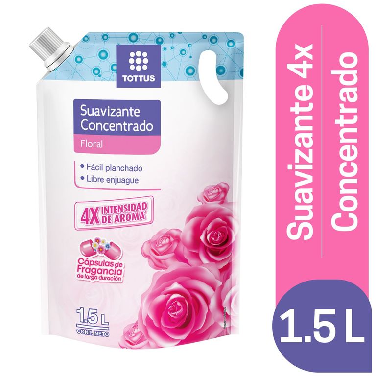 Suavizante Concentrado Tottus Floral Doypack 1.5 L