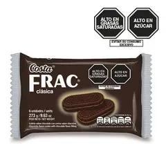 COSTA - Galleta Frac Clasica con Crema de Chocolate 6 Unidades