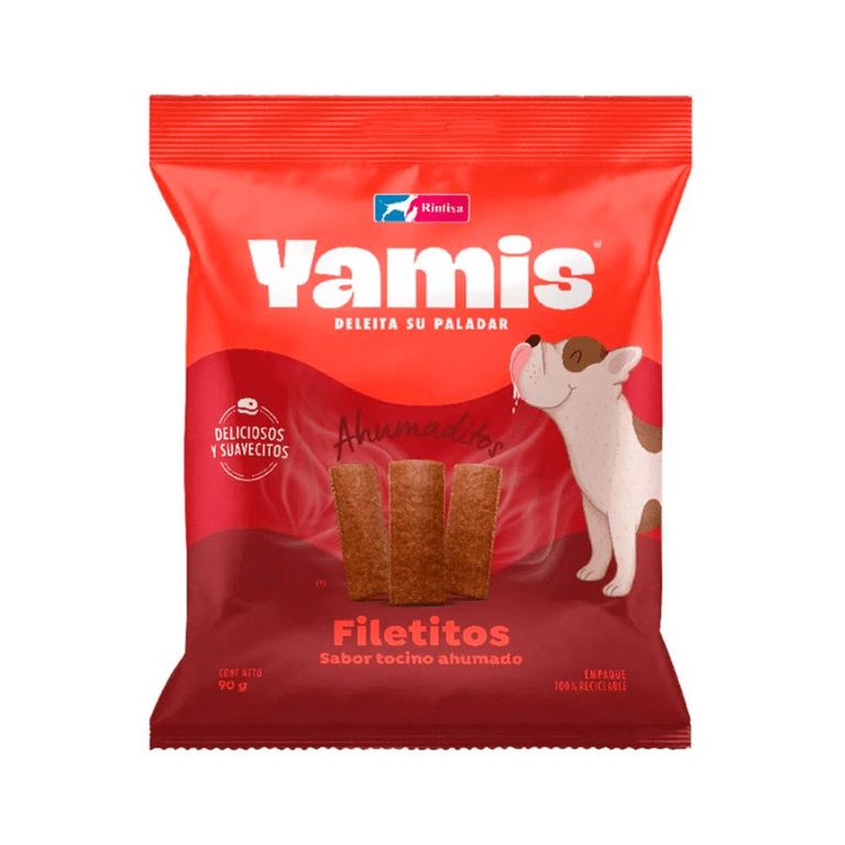 Snack Yamis Filetitos Tocino Ahumado Doypack 90 g