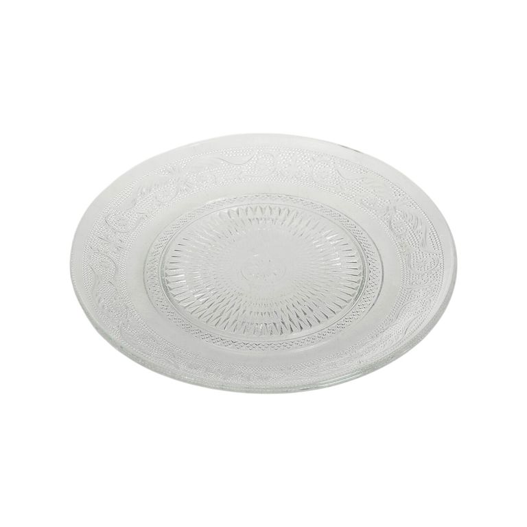 Plato Vidrio Repujado 22 cm
