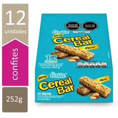 COSTA - Barra de Ceral Costa Cereal Bar Maní Caja 12 Und