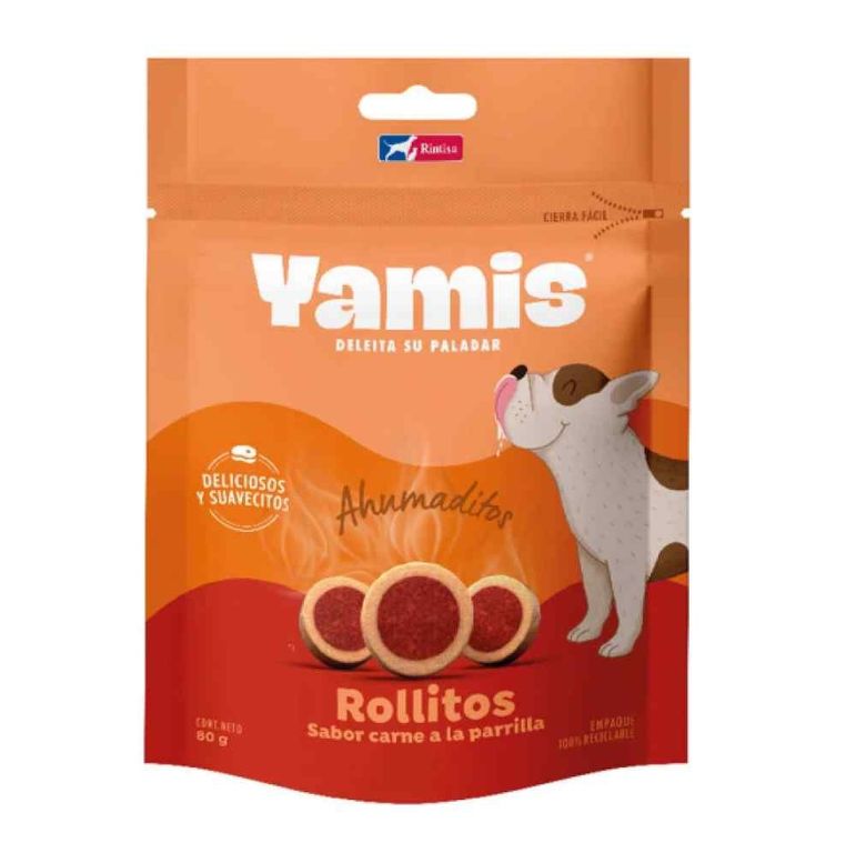 Snack Yamis Rollitos Carne a la Parrila Doypack 80 g