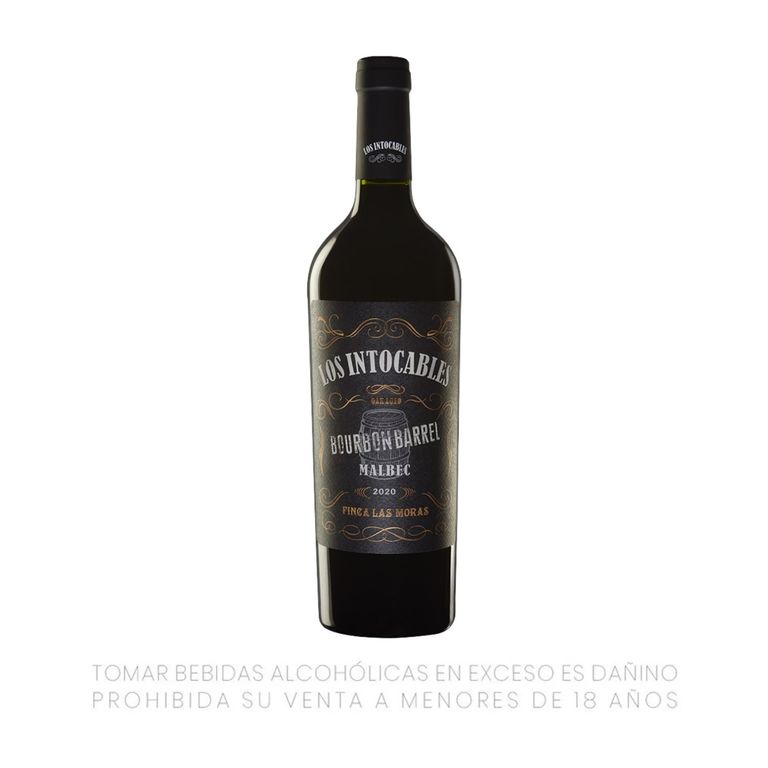 Vino Las Moras Los Intocables Malbec Botella 750 mL