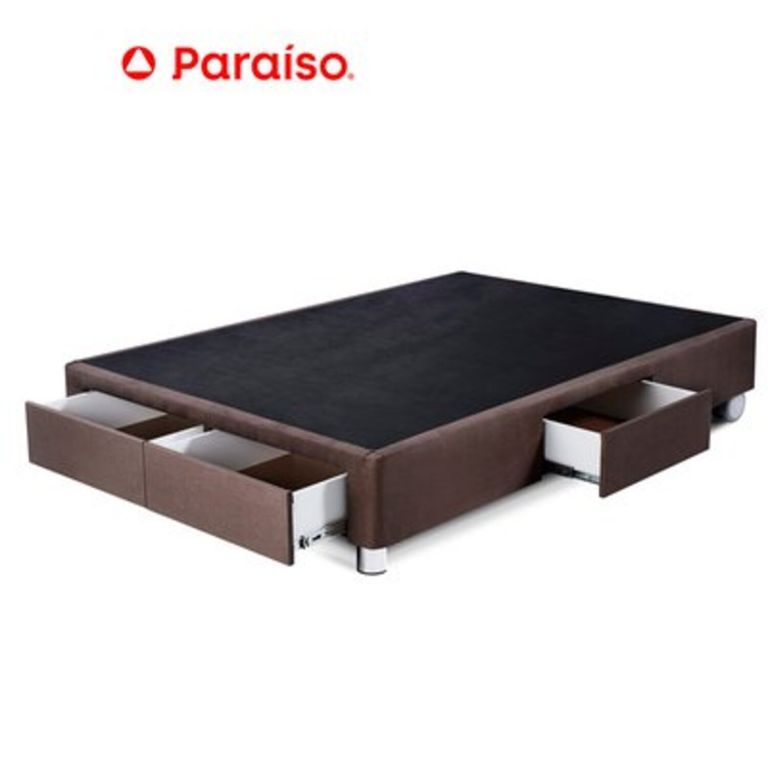 Box Tarima Cajones 2 Plazas Chocola