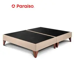 PARAISO - Box Tarima Europea Queen Champagne