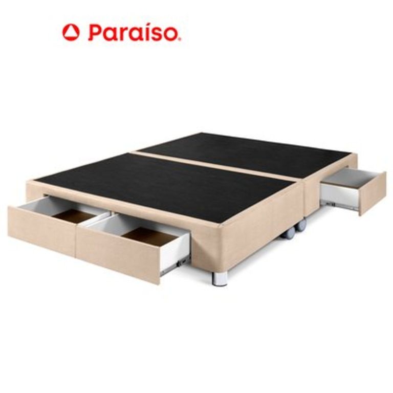 Box Tarima Cajones Queen Champagne