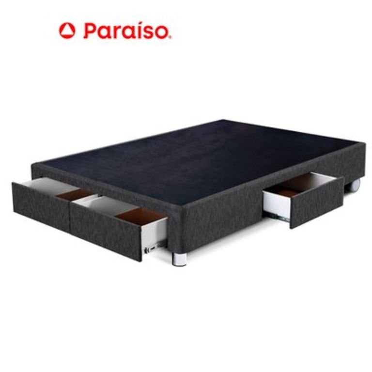 Box Tarima Cajones 2 Plazas Charcoa