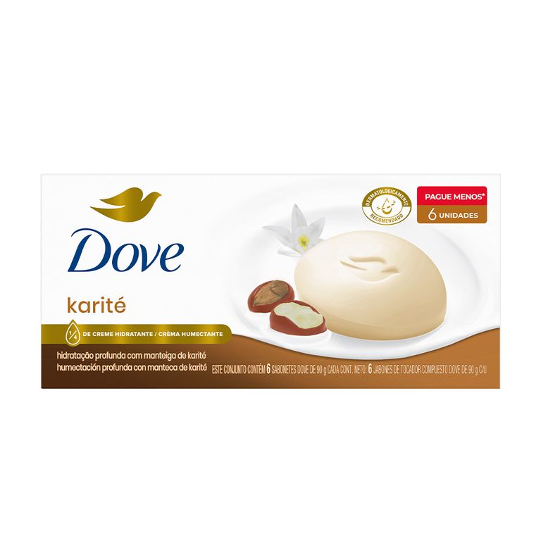 Jabón de Tocador Dove Karité Caja 6 Und