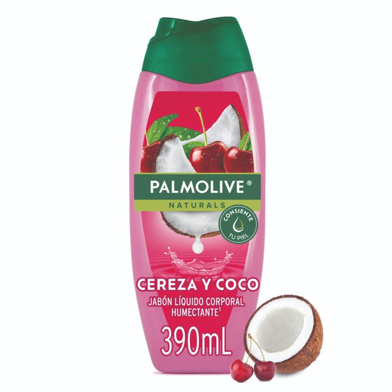Gel de Ducha Palmolive Naturals Cereza y Coco Envase 390 ml