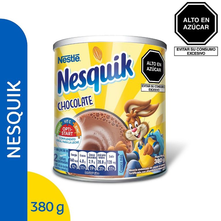 Mezcla Cacao Nesquik Chocolate Lata 380 g