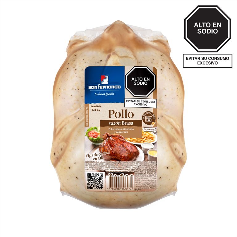 Pollo Macerado Sabor Brasa x Un