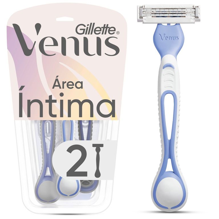 Máquina de Afeitar para Mujer Gillette Venus para Zona Íntima Empaque 2 Und