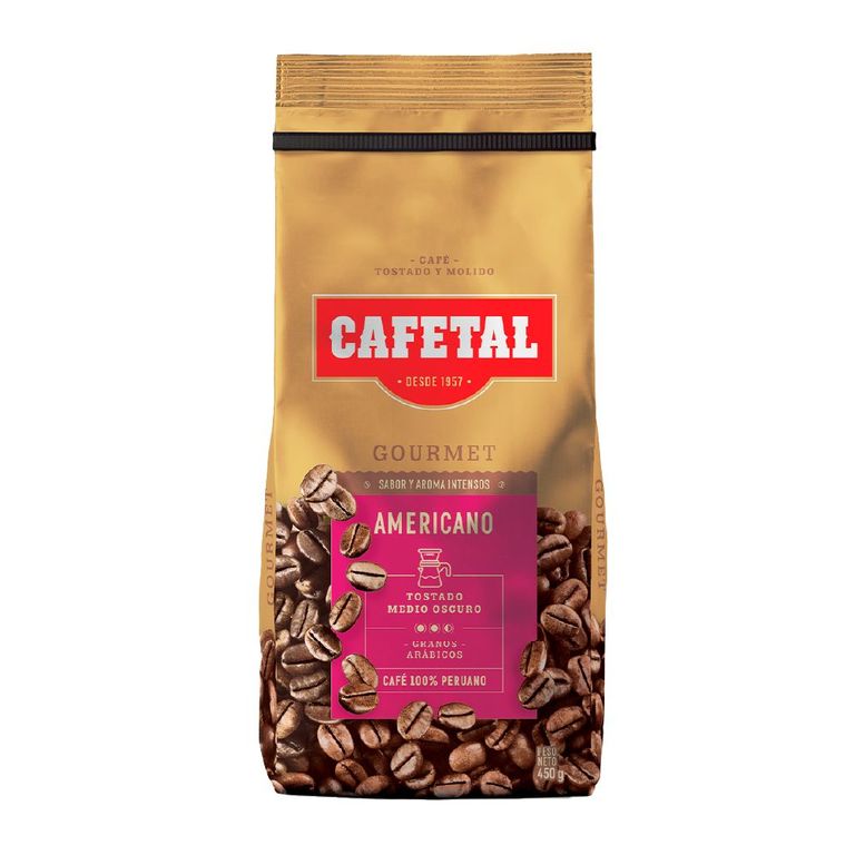 Café Cafetal Molido Gourmet Americano Empaque 450 g