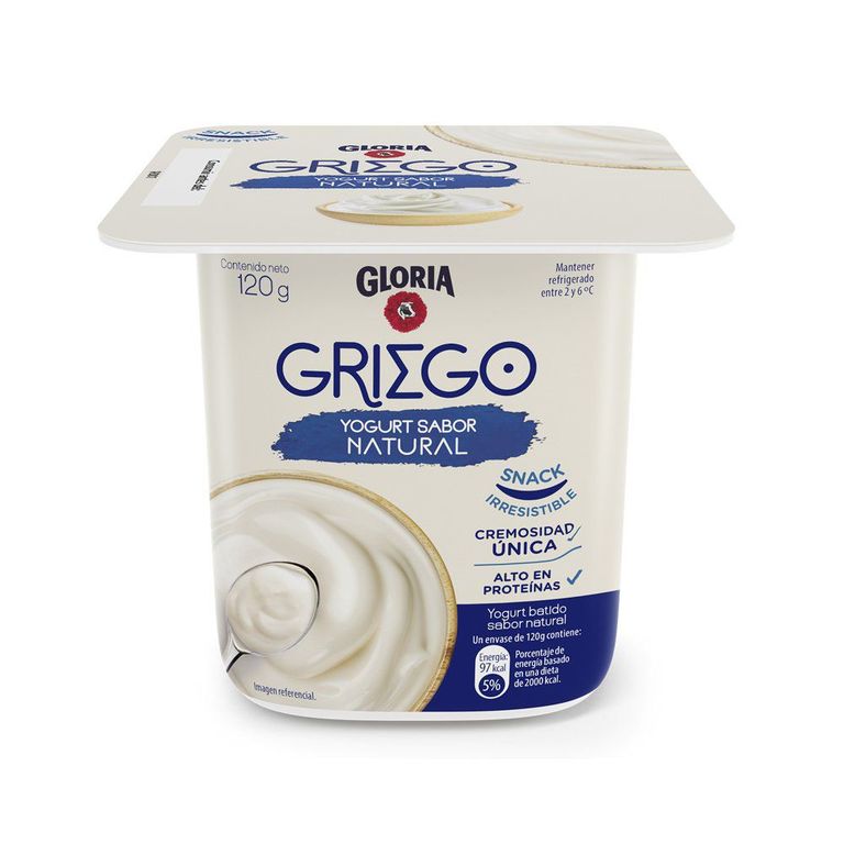 Yogurt Gloria Griego Natural Envase 120 g