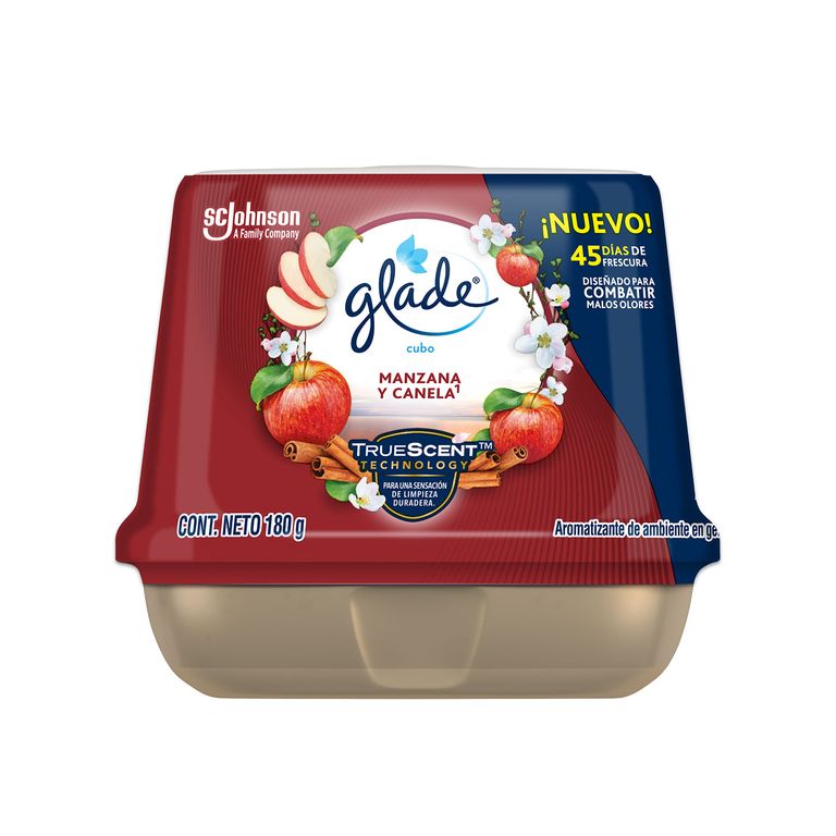 Aromatizante en Cubo Glade Manzana Canela Envase 180 g