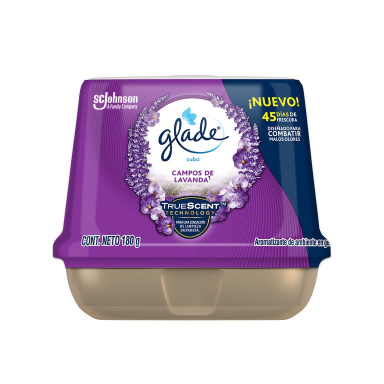 Aromatizante en Cubo Glade Lavanda Envase 180 g