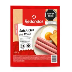 REDONDOS - Salchicha de pollo redondas 500 g
