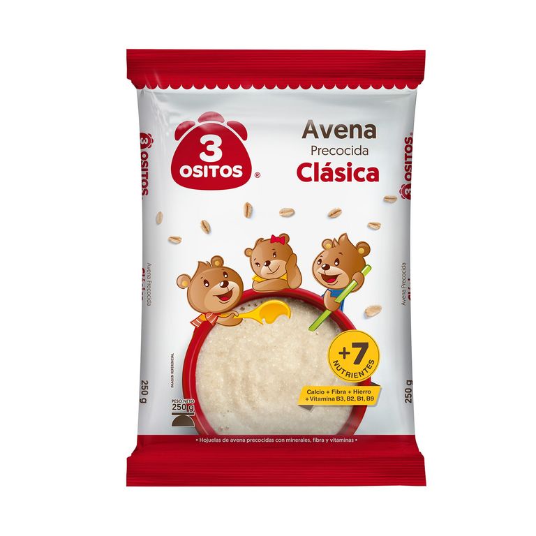 Avena 3 Ositos Precocida Clásica Bolsa 250 g