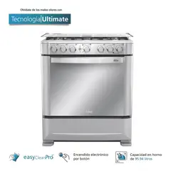 MABE - Cocina de Piso a Gas 76 cm Inox Mabe CMP7630FX0