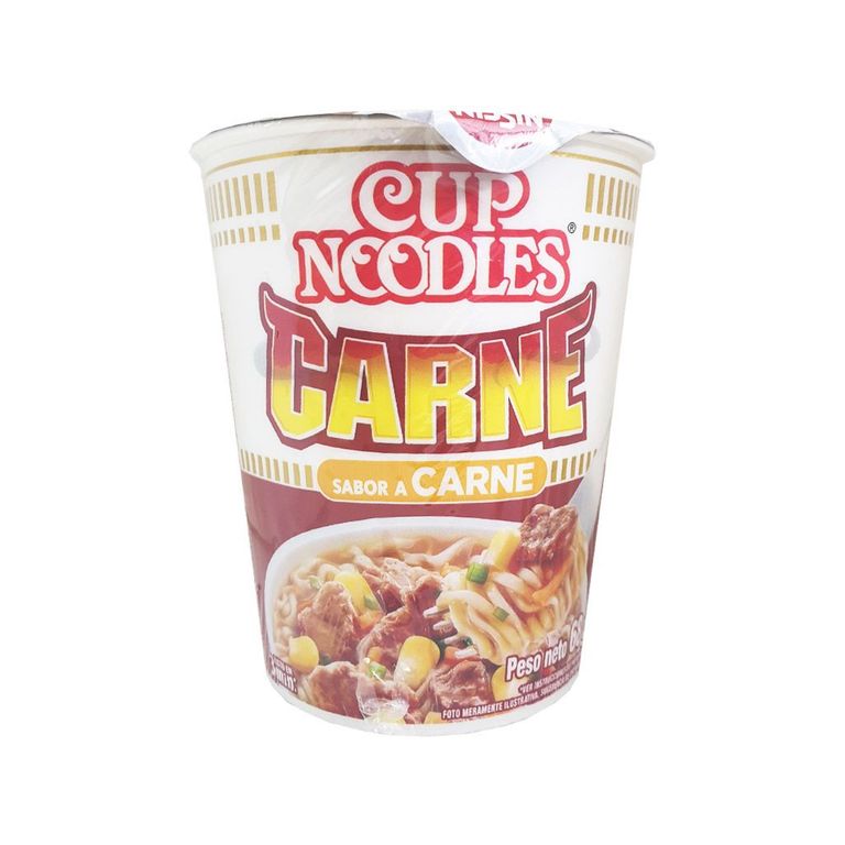 Pasta Precocida Nissin Cup Noodles Carne Empaque 68 g