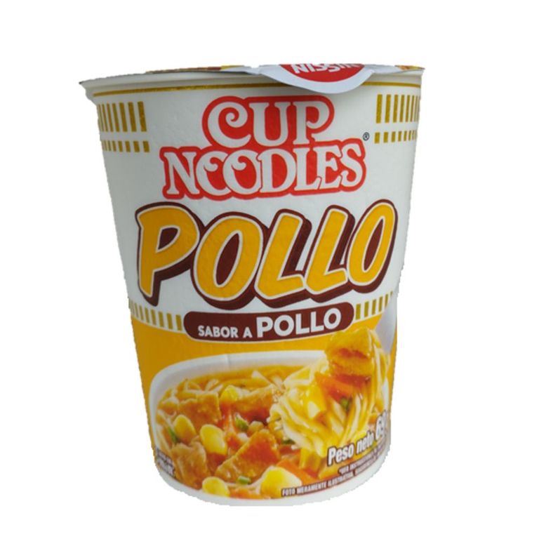 Pasta Precocida Nissin Cup Noodles Pollo Empaque 69 g