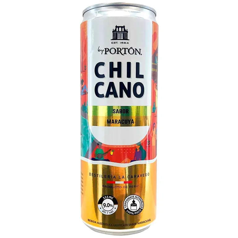 Bebida RTD Porton Chilcano Maracuyá Lata 355 mL