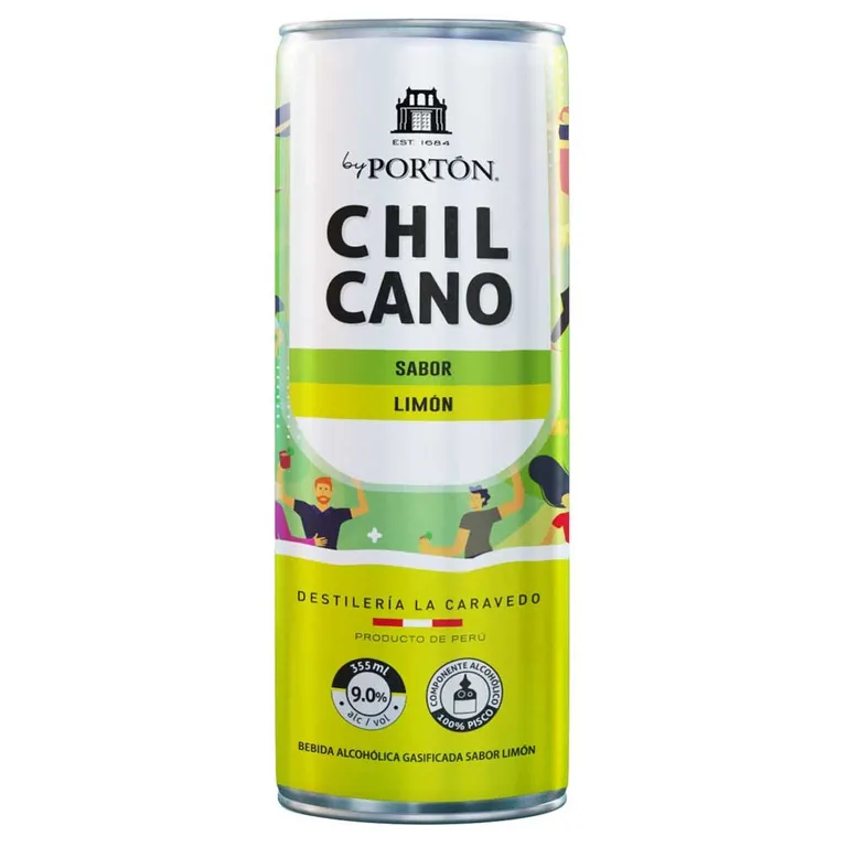 Bebida RTD Porton Chilcano Limón Lata 355 mL