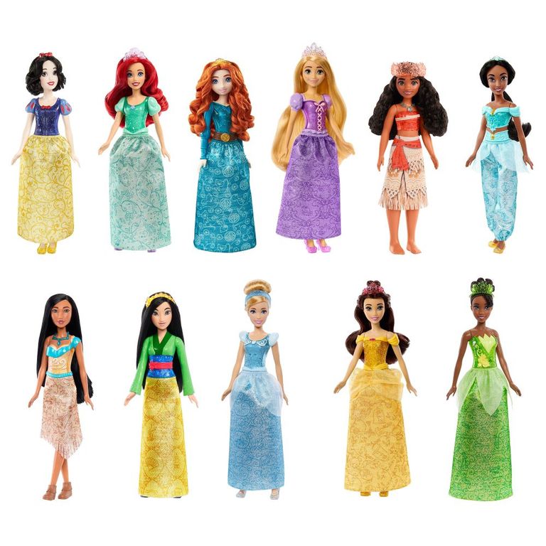 Disney Princesa Muñeca Falda con Brillos