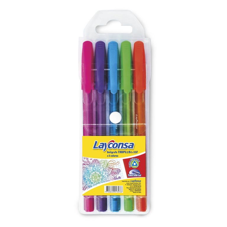 Lapiceros Layconsa Escolar Color L-35F Estuche 5