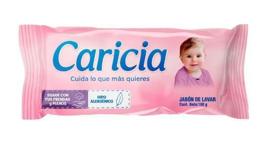 Jabón de Lavar Caricia Bebé Empaque 180 g