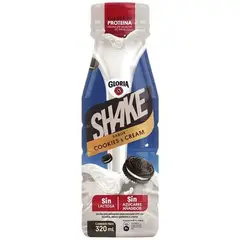 GLORIA - Leche UHT Shake Cookies & Cream Botella 320 mL