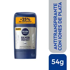NIVEA - Desodorante Barra Silver Protect Envase 54 g