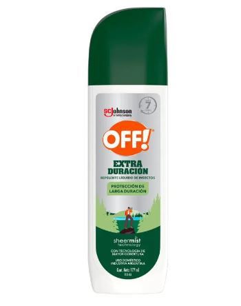 Repelente en Spray OFF Extra Protección Envase 177 mL