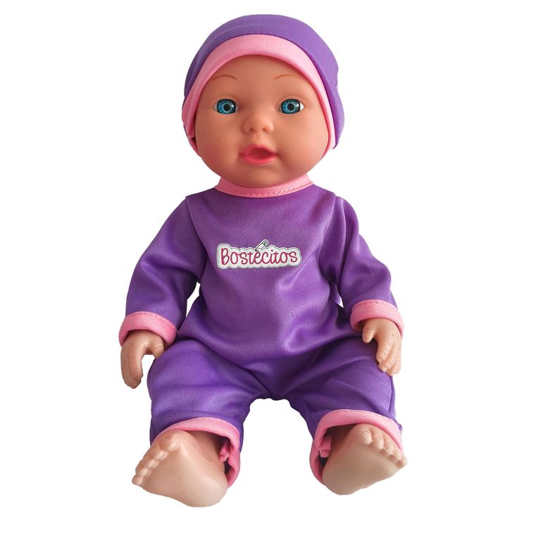 Muñeca de 28 cm con Coche