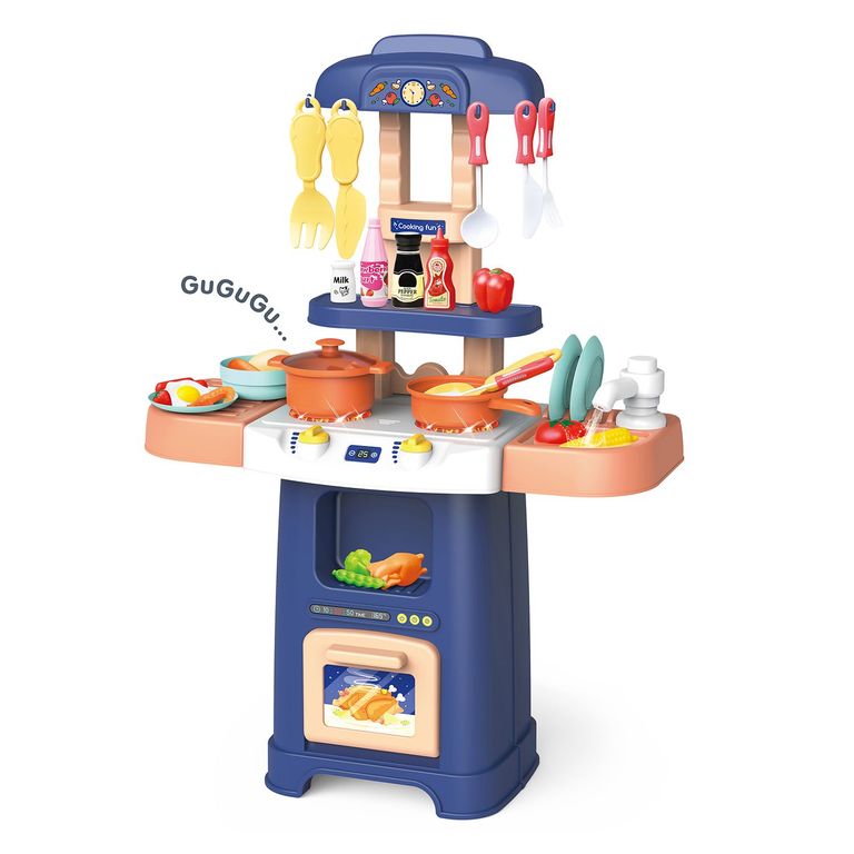 Cocina Rosada con 30 Accesorios
