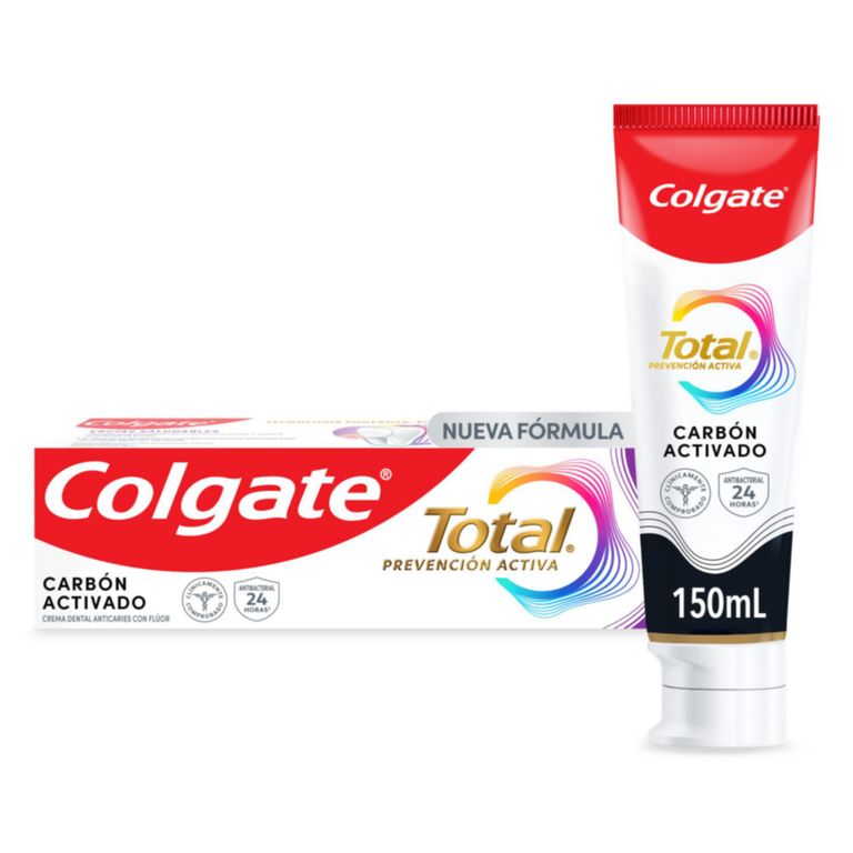 Pasta Dental Colgate Total Carbón Prevención Activa Envase 150 mL