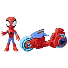 undefined - Figura de Acción Spidey & His Amazing Friends Héroe y Motocicleta Surtido