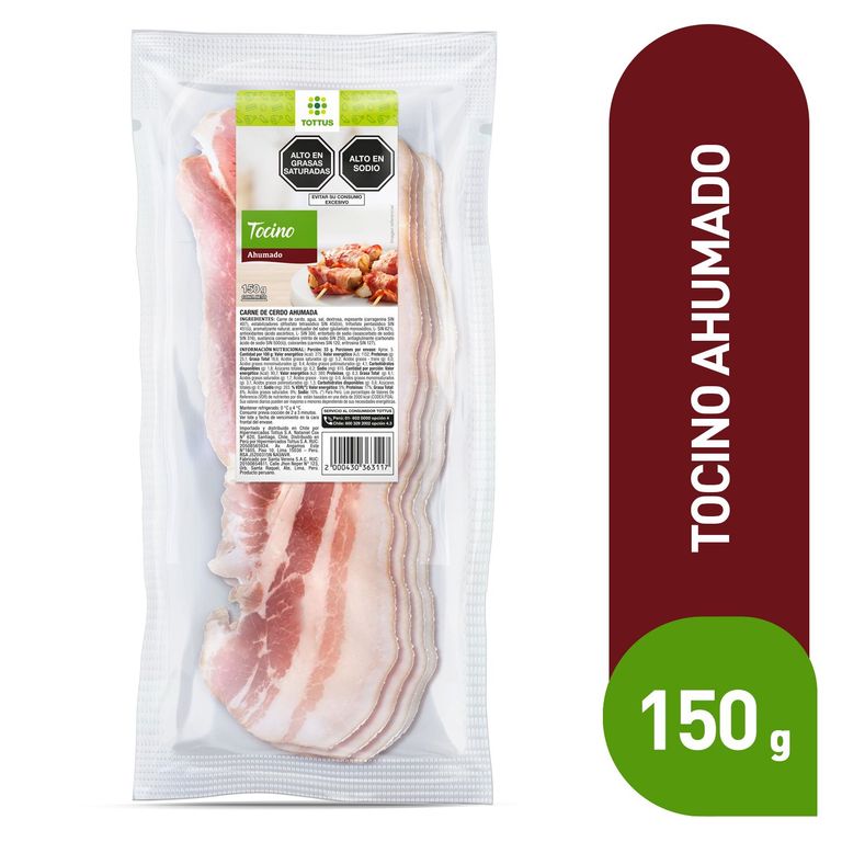 Tocino Ahumado Tottus Empaque 150 g