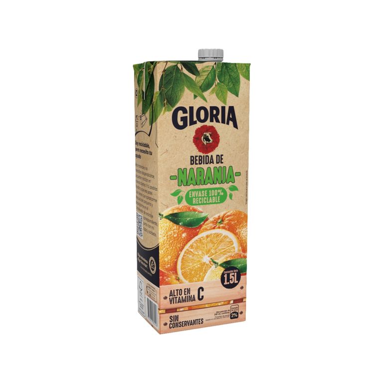 Bebida Gloria Naranja Caja 1.5 L