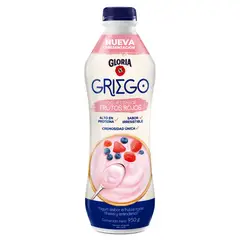 GLORIA - Yogurt Gloria Griego Frutos Rojos Botella 950 g