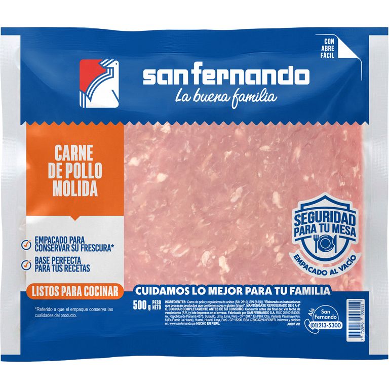 Carne Molida De Pollo Termoformado x Un