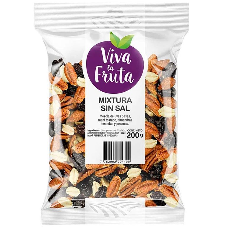 Mixtura Sin Sal Viva La Fruta Bolsa 200 g