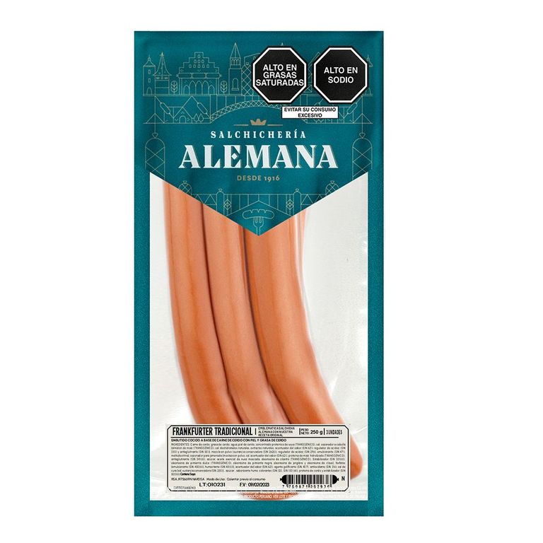 Frankfurter Tradicional X 250Gr