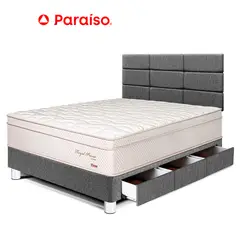 PARAISO - Dormitorio Roy Prince Caj C Blocks 1.5Plz Gris