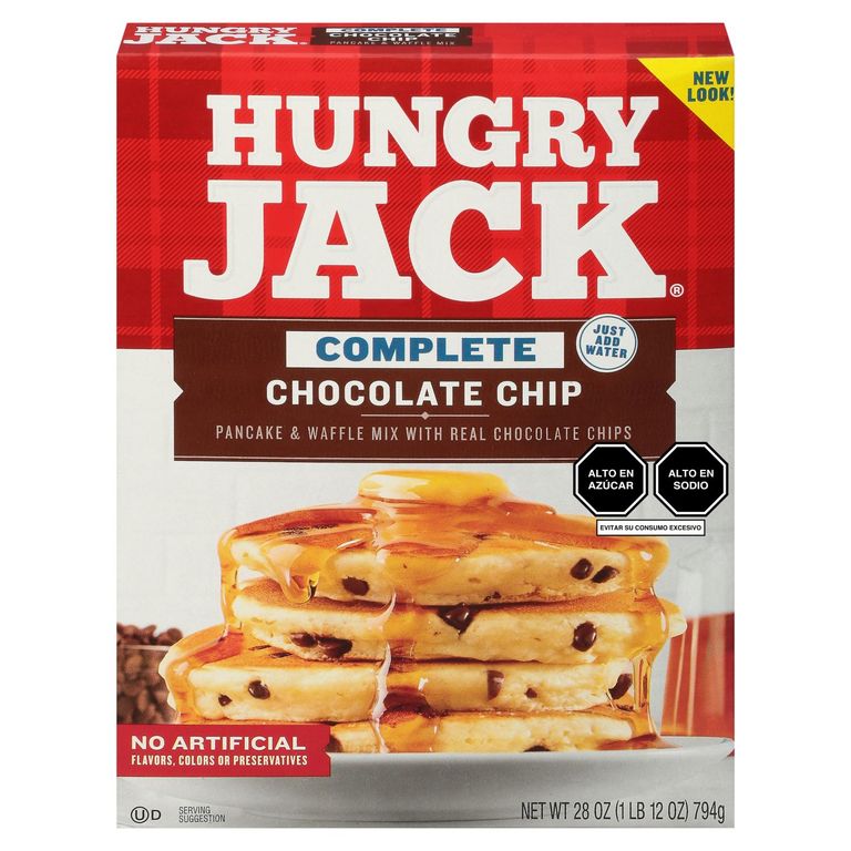Mezcla de Pancakes Hungry Jack Chocolate Chips Caja 794 g