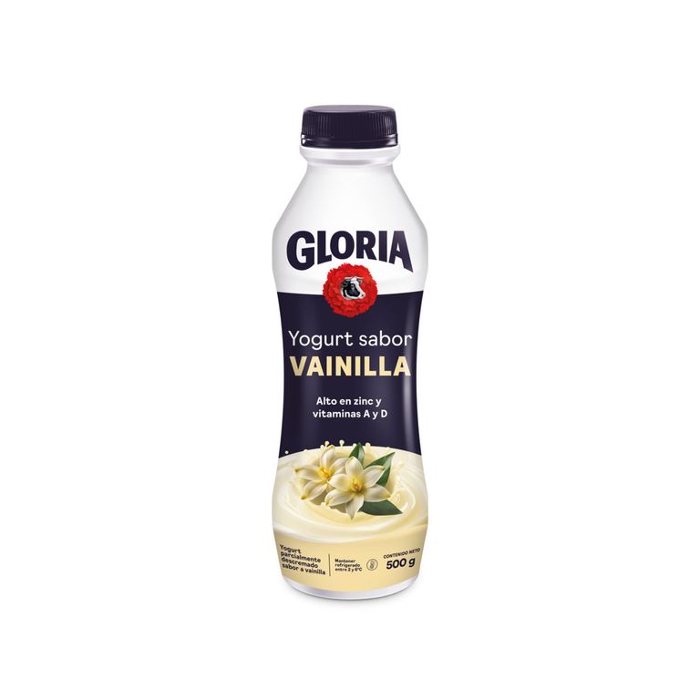 Yogurt Gloria Vainilla Botella 500 g