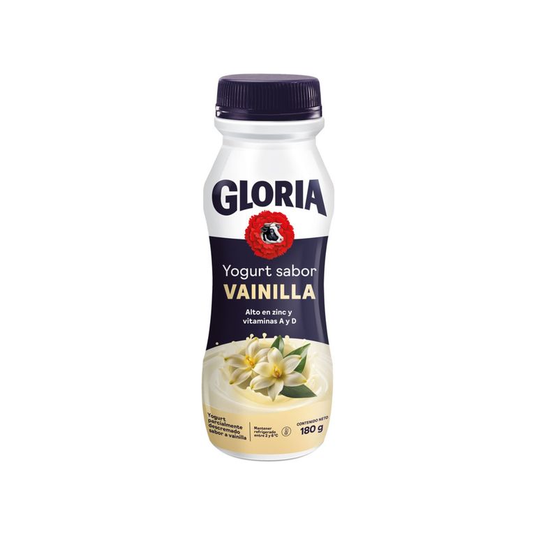 Yogurt Gloria Vainilla Botella 180 g