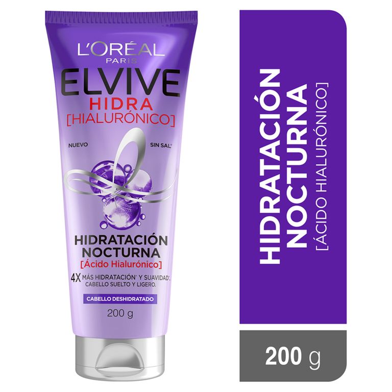 Tratamiento Nocturno Elvive Hidra Hialurónico Envase 200 g